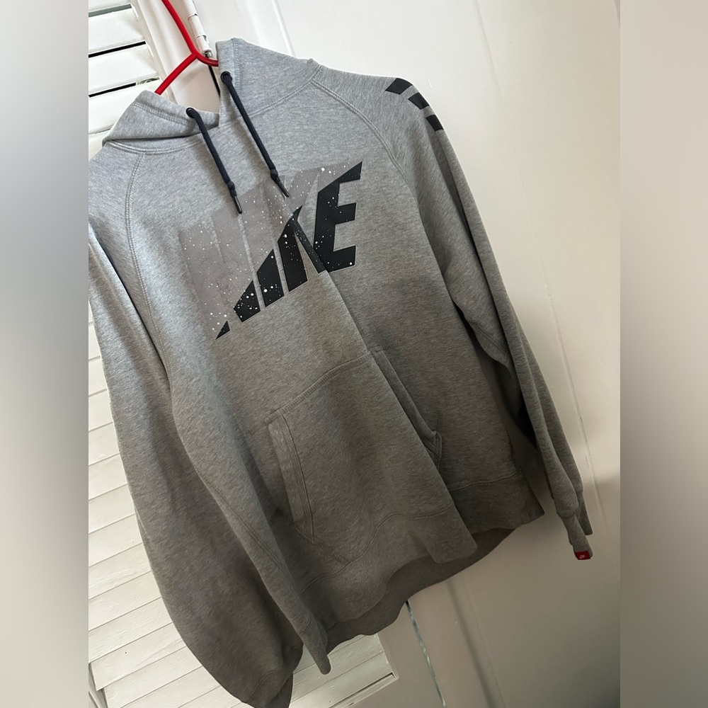Gray Nike Pullover Hoodie